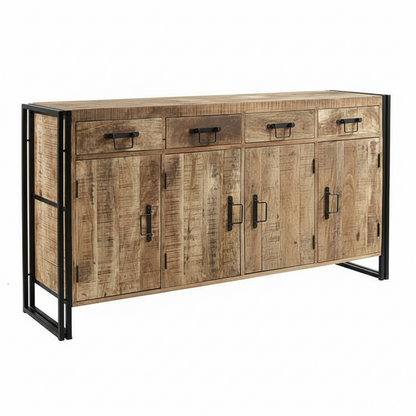 Cosmo Industrial Extra Large Reclaimed Wood Sideboard
