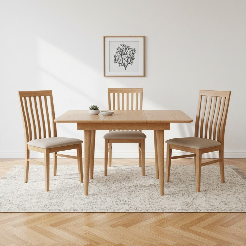 Arlo Oak Square Extendable Dining Table