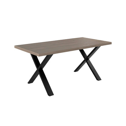 Duskwood X-Leg Dining Table