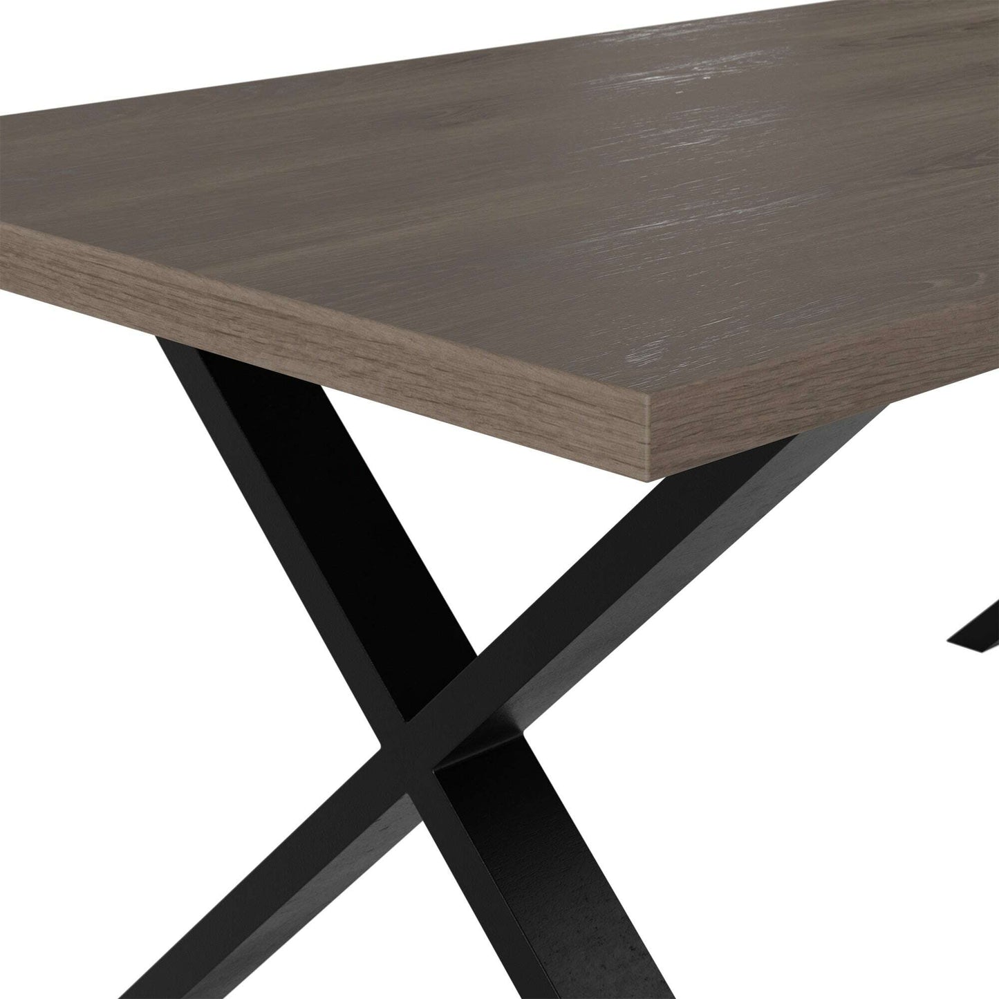 Duskwood X-Leg Dining Table