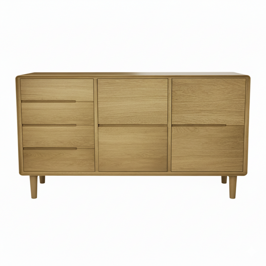 Scandic Solid Oak Large Sideboard