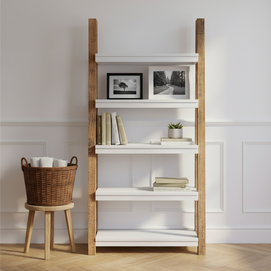 Trinity Reclaimed Large Bookcase Open