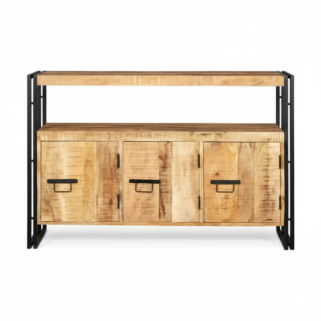 Cosmo Industrial Reclaimed Wood Sideboard