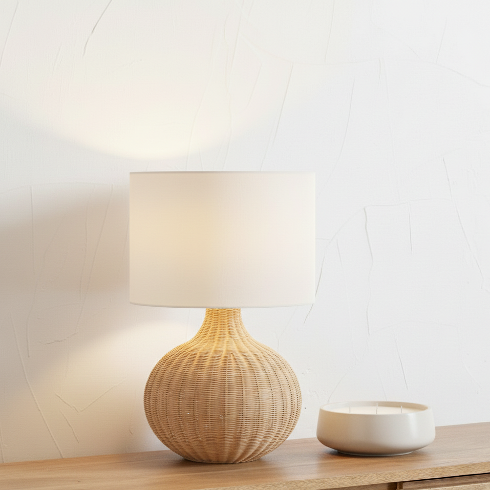 Allona Rattan Table Lamp