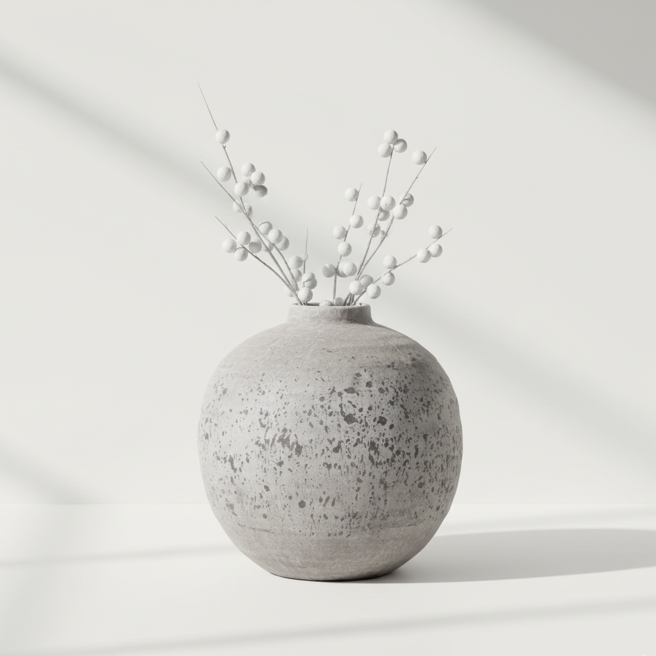 Tiber Stone Ceramic Vase