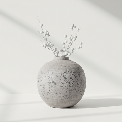 Tiber Stone Ceramic Vase