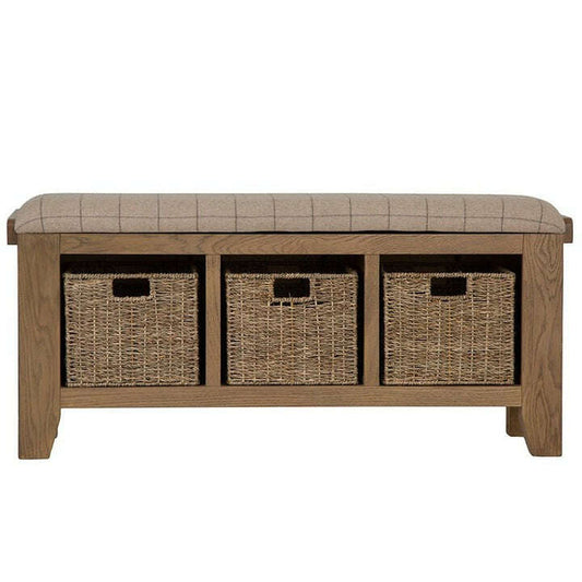 Eaton Country Oak Hall Bench