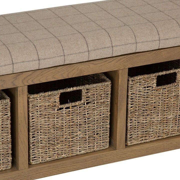 Eaton Country Oak Hall Bench