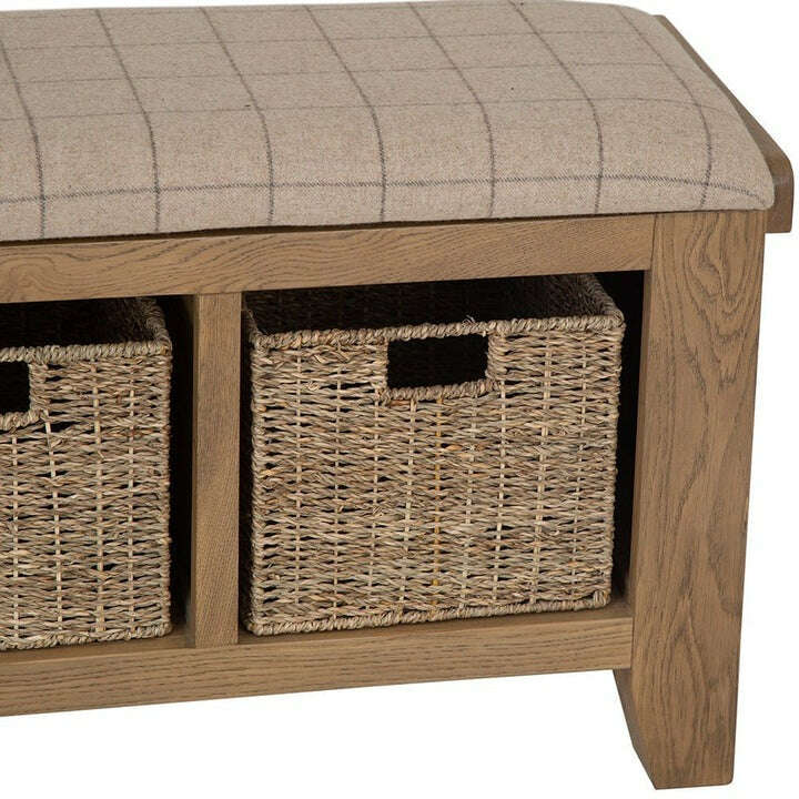 Eaton Country Oak Hall Bench