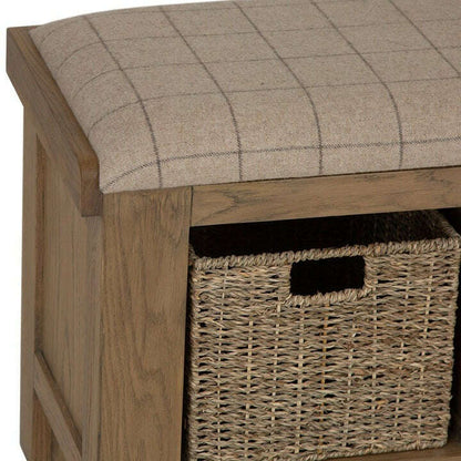 Eaton Country Oak Hall Bench