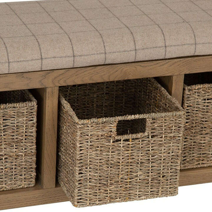Eaton Country Oak Hall Bench