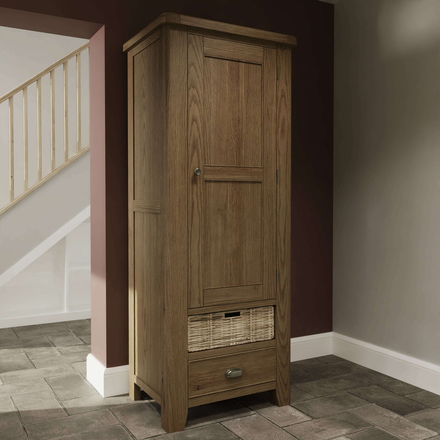 Eaton Country Oak Single Larder Unit