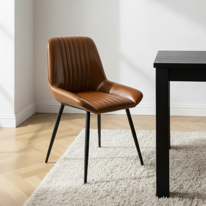 Pembroke Leather Dining Chairs (Set of 2)