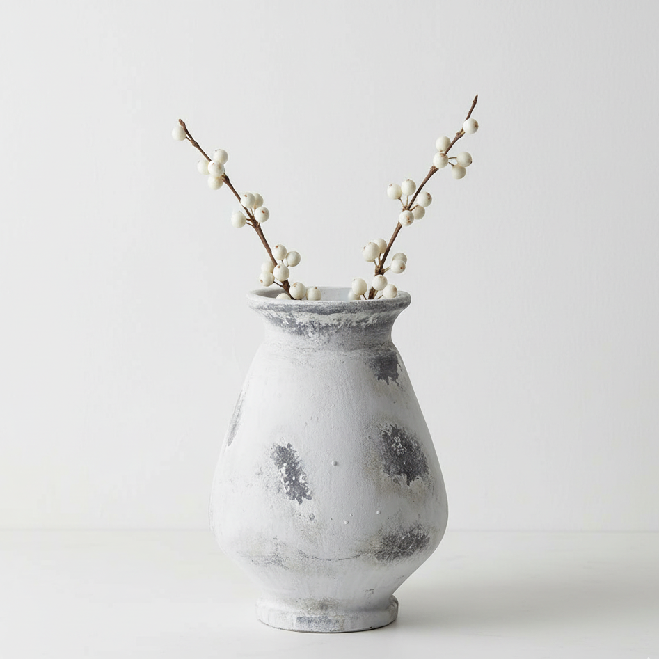 Naxos Antique White Large Vase