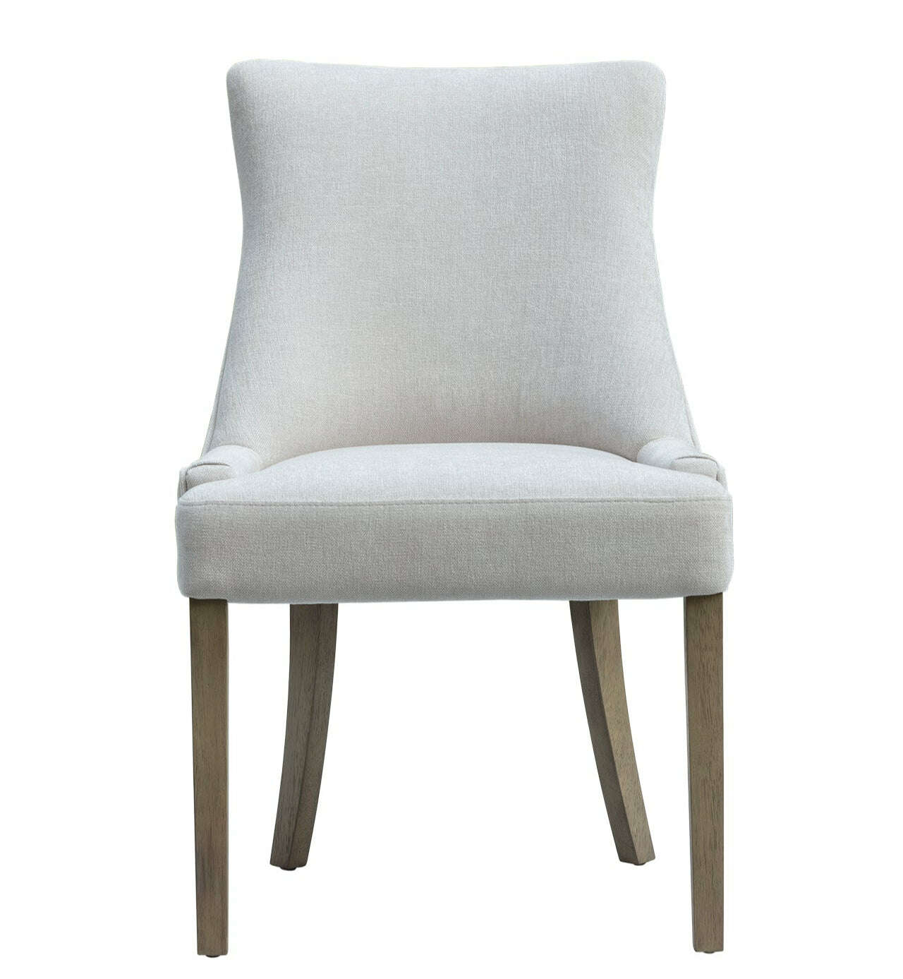 Elma Cream Chenille Dining Chair (Set of 2)