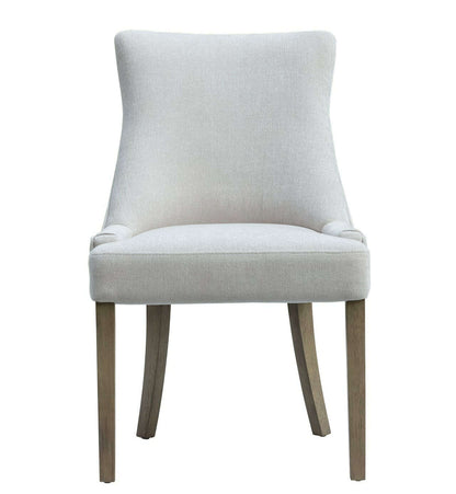 Elma Cream Chenille Dining Chair (Set of 2)