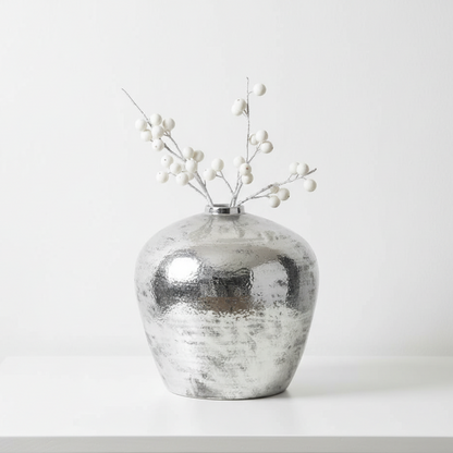 Hammered Silver Astral Vase
