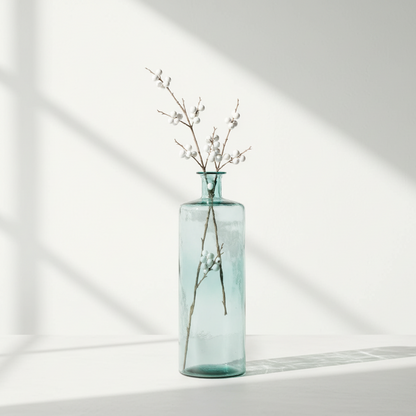 Recycled Glass Bottle Vase Tall