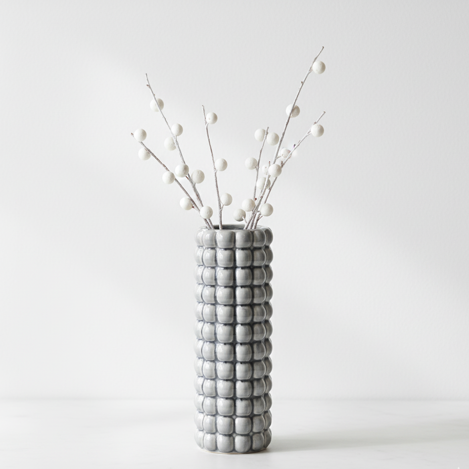 Seville Grey Bubble Vase