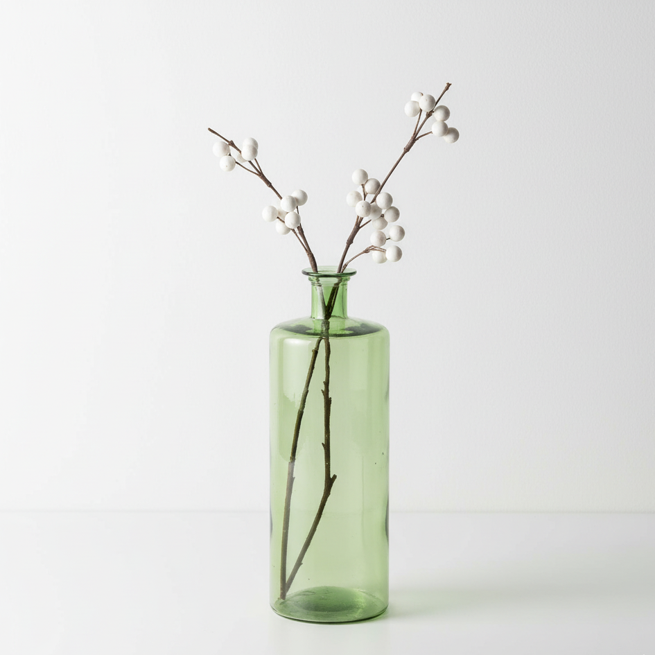 Recycled Glass Bottle Vase Tall
