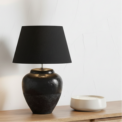 Skyline Black Large Table Lamp