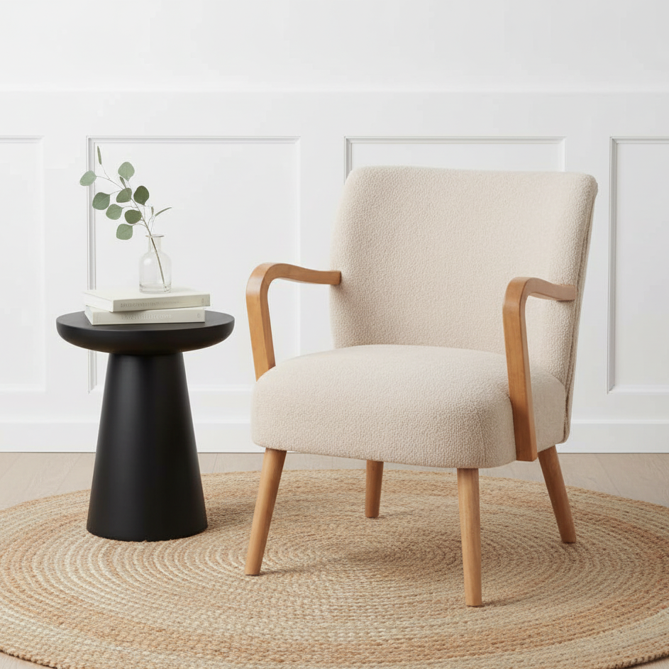 Sennori Taupe Armchair