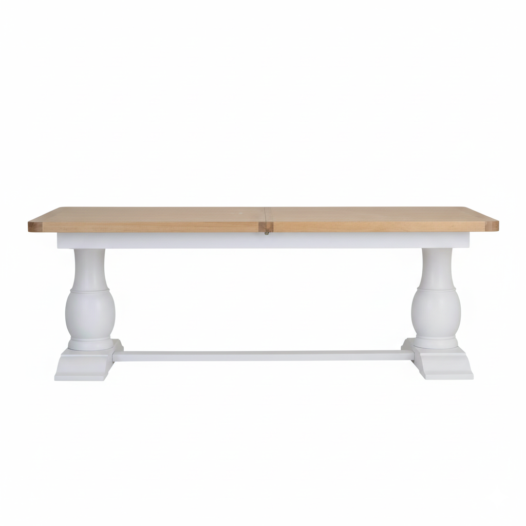Chesterfield Oak 2.2m Extendable Dining Table