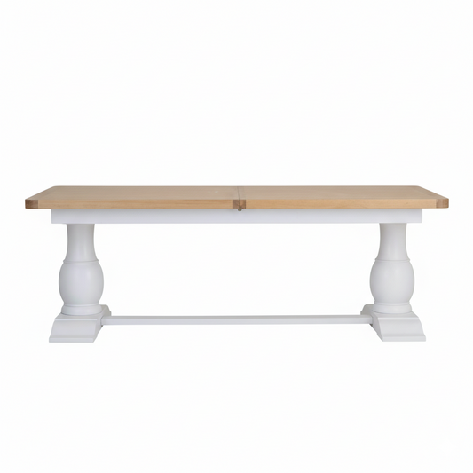 Chesterfield Oak 2.2m Extendable Dining Table