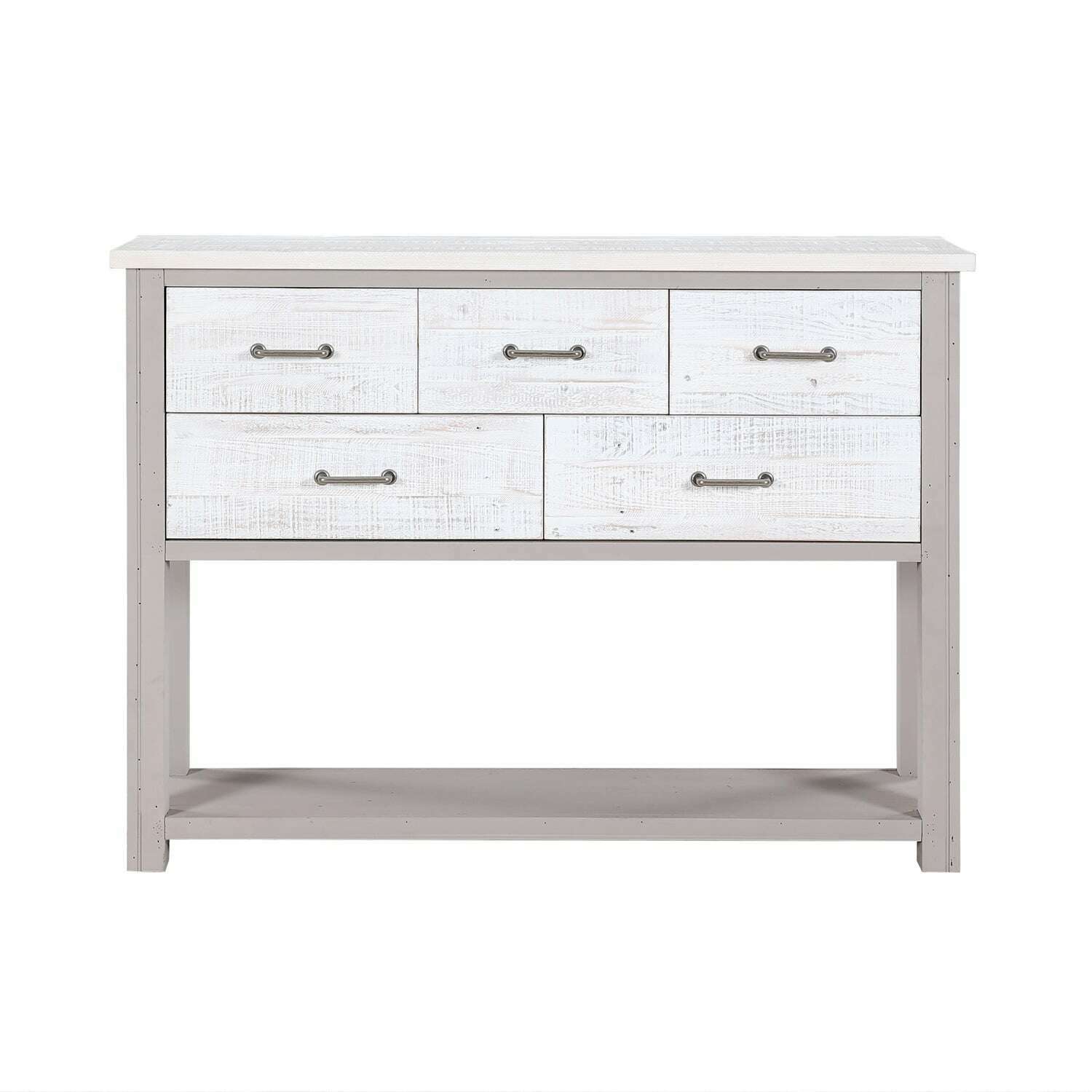 Greystone Console Table – Stylish Reclaimed Wood with Ample Storage ...