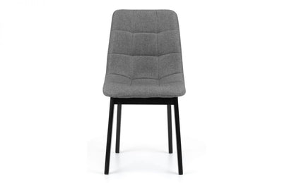 Hayden Grey Linen Panelled Dining Chair (Set of 2)