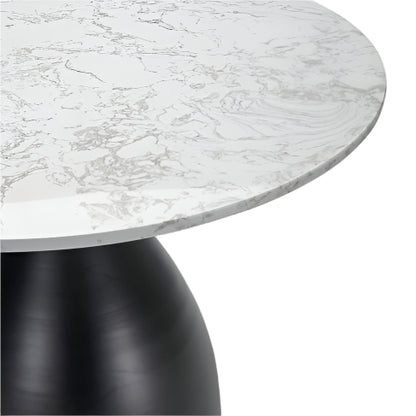 Cleo 1m Black Base Dining Table