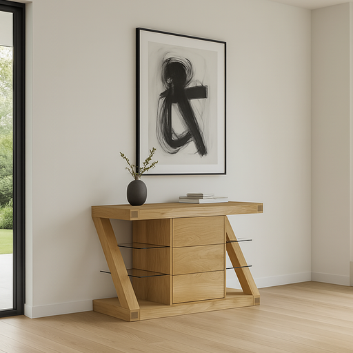Z Solid Oak Small Sideboard - Sideboard - Heart of Kitchens