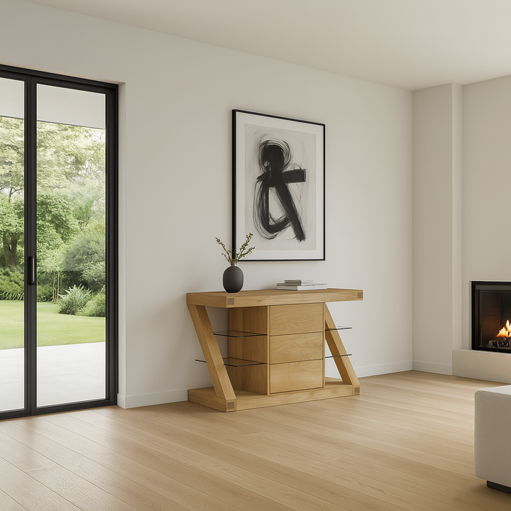Z Solid Oak Small Sideboard - Sideboard - Heart of Kitchens