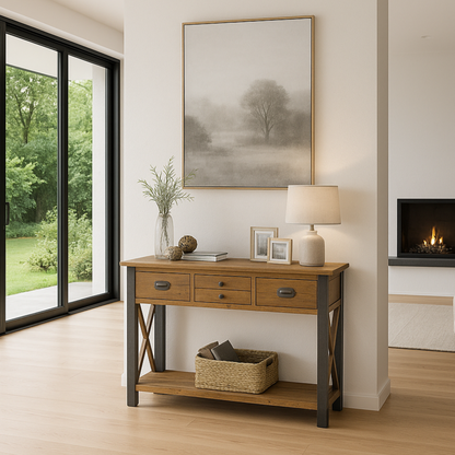 Urban Elegance - Reclaimed Wood Console Table - Console Table - Heart of Kitchens