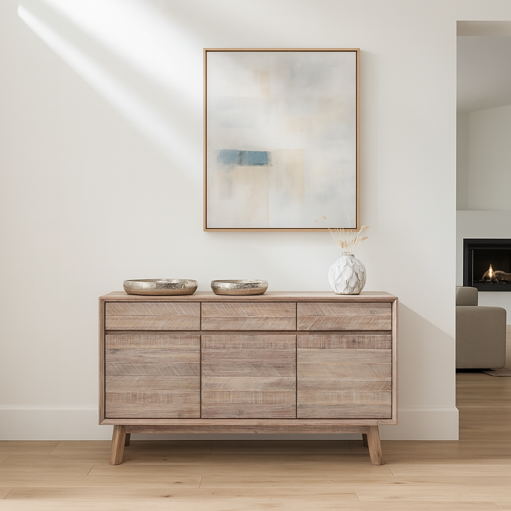 Kalmar Sand Wash Acacia Wood Sideboard