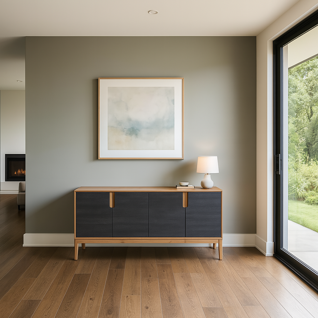 Gio Acacia Wood 4 Door Sideboard