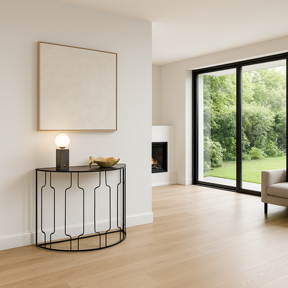 Caprisse Half Moon Console Table