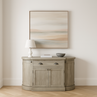 Saltaire Pine Wood 4 Door Sideboard With Drawer