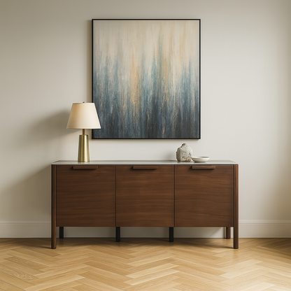 Freya Glass Top Sideboard