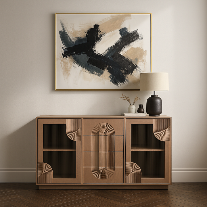 Indus Solid Mango Wood Extra Large Sideboard