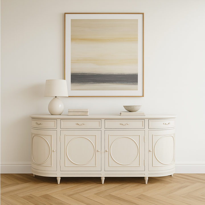 Aurelian Aged Ivory Bayur Wood Sideboard