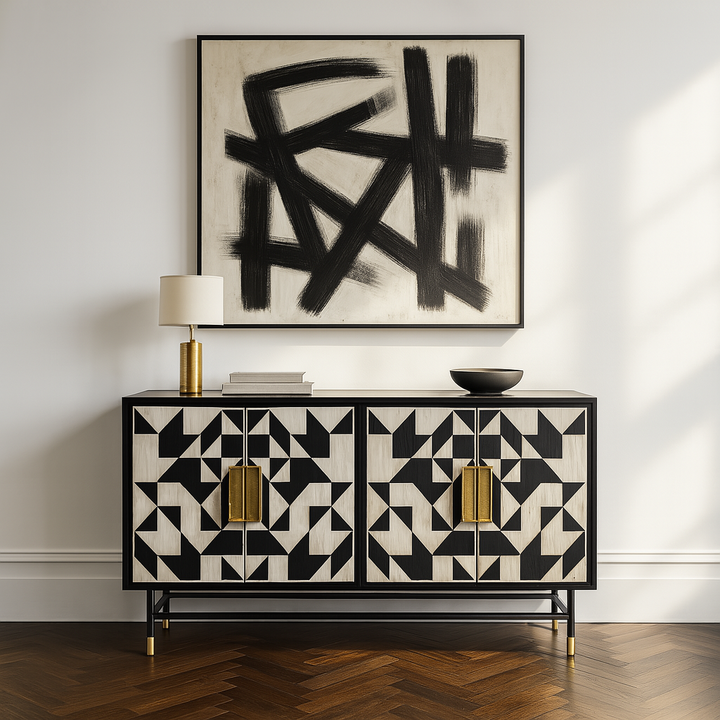 Wolseley Bone Inlay Four Door Buffet Sideboard
