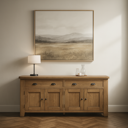 Eaton Country Oak 4 Door Sideboard