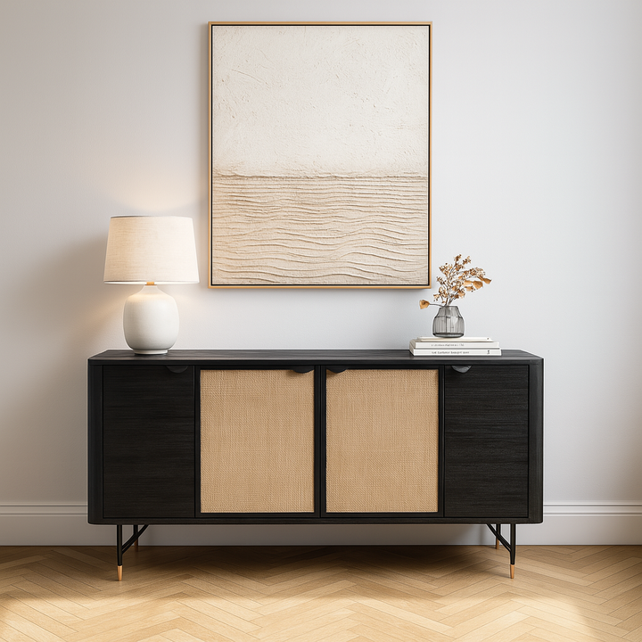 Fiji Black Acacia Wood Sideboard