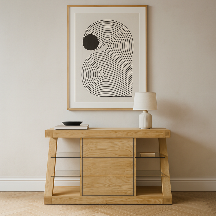 Z Solid Oak Small Sideboard