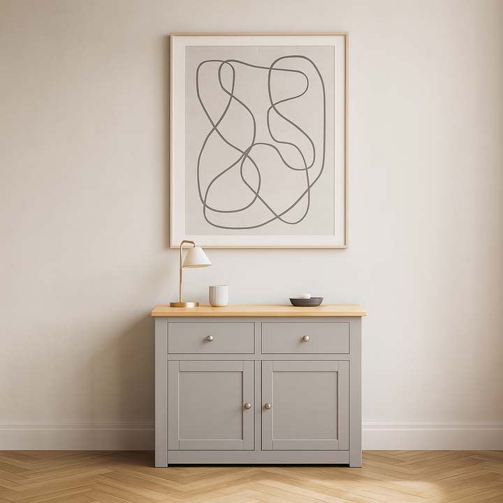 Diamond Grey Painted Small Sideboard