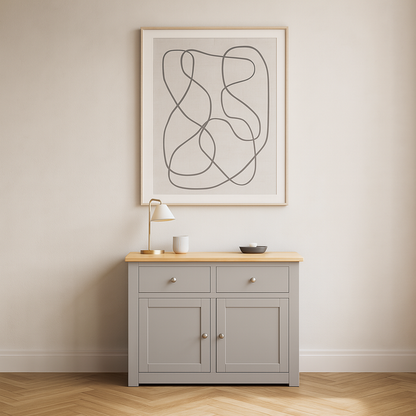 Diamond Grey Painted Small Sideboard