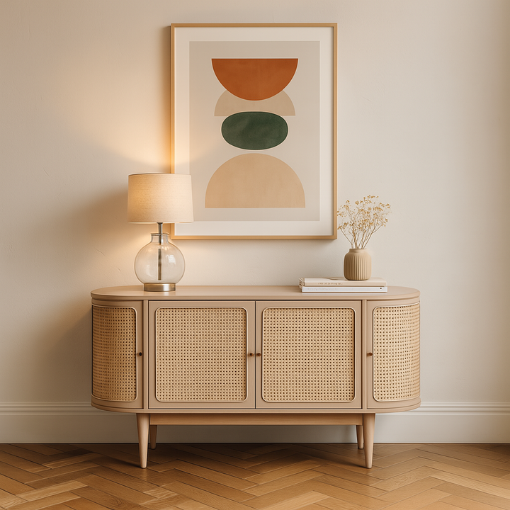 Valencia Cane & Mango Wood Sideboard
