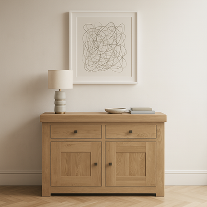 Bordeaux Solid Oak 2 Door 2 Drawer Sideboard