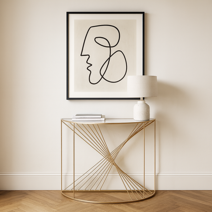 Liberty Half Moon Console Table
